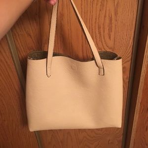 Vegan leather tote